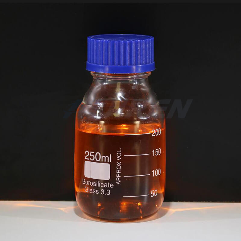 GL45 square glass bottles distributor low actinic